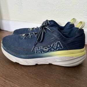 Women’s Hokas Hoka One One Bondi 6 Navy Blue Running Road Shoes Size 11